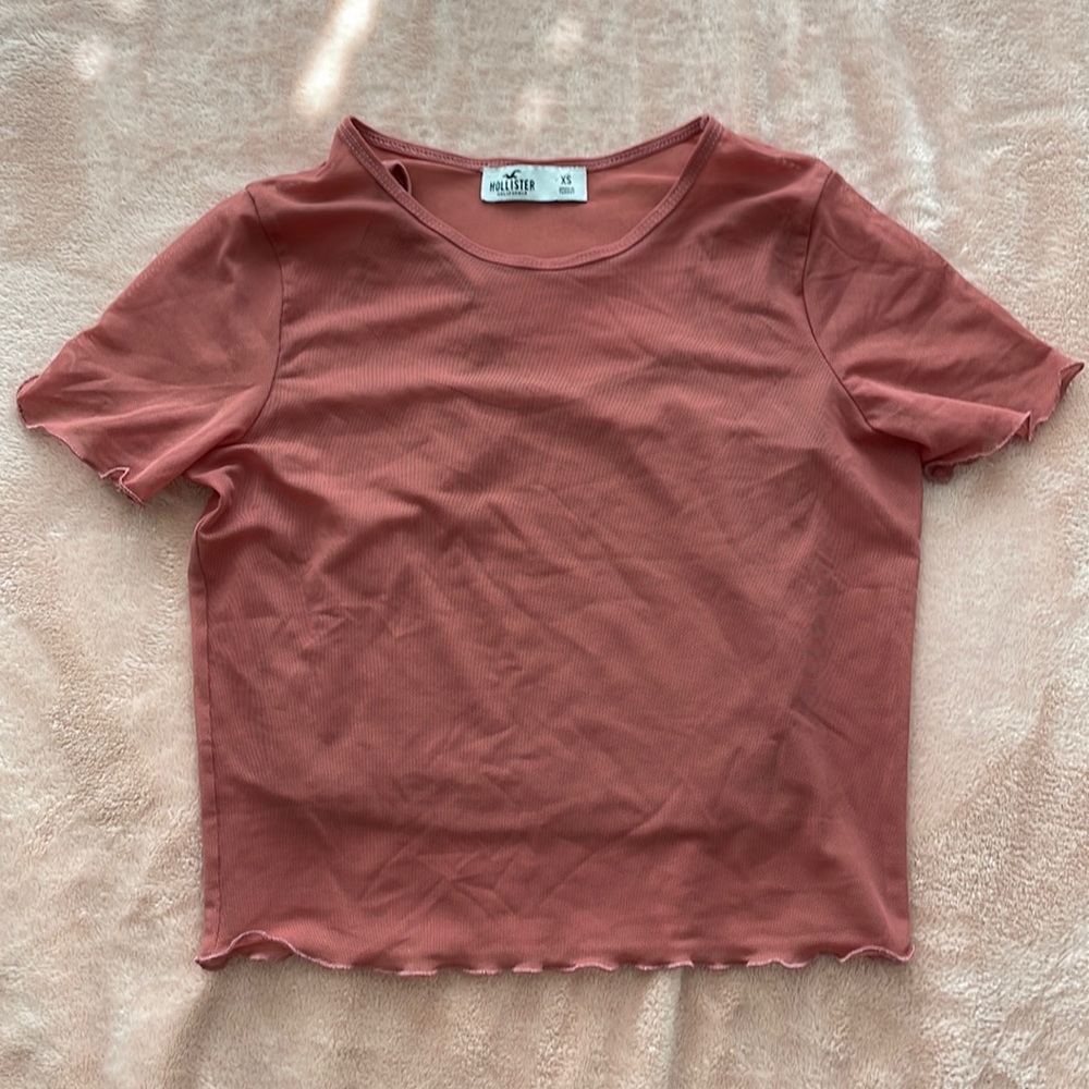 Hollister short sleeve mesh top